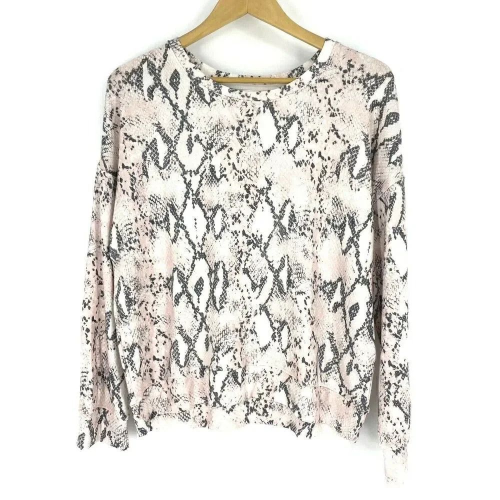 Sundry Shirt Snake Print Sweatshirt